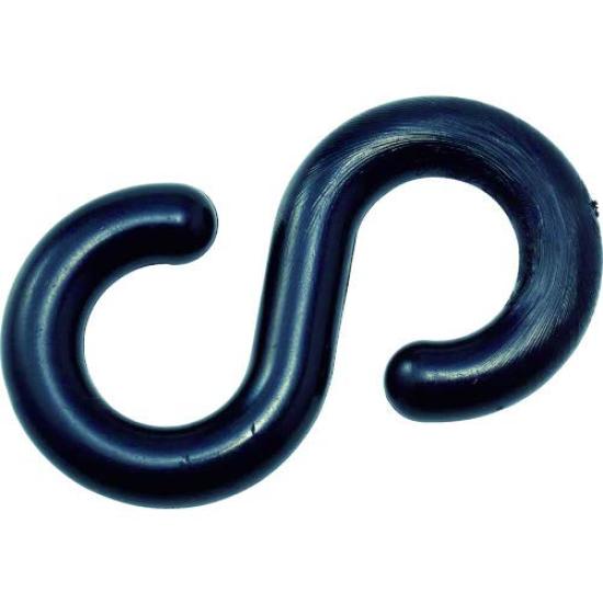 

TRUSCO Пластиковые 8 мм TCF8BK x 10 крючков, S-образные, черные, (2 куска), (Случай 10)