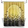 Spookgordijn Gothic Horror Halloween ZwartWit Vleermuizen Polyester Stof Badkamer Bad