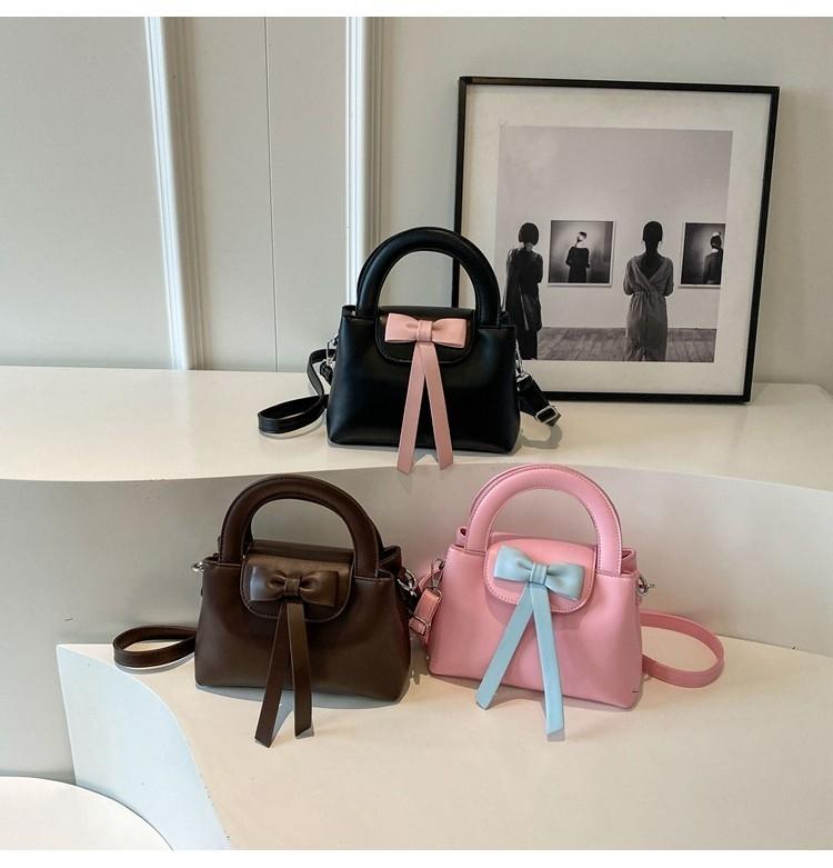 Stylish Butterfly Bow Handbag Autumn Winter Women 2023 New Trend Bucket Bag