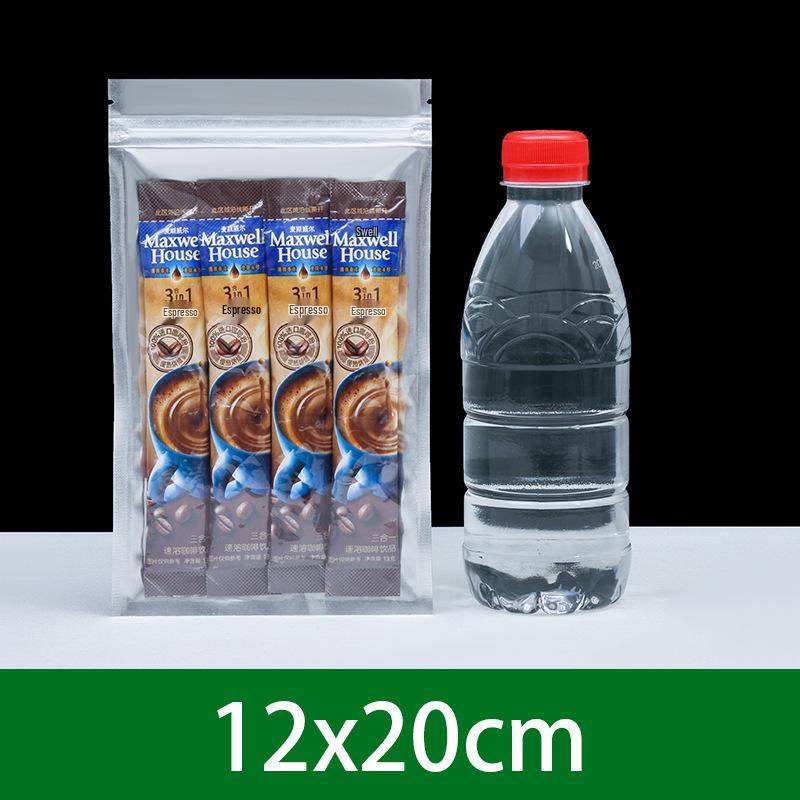 Gryno aliuminio Yin-Yang savaime užsidaranti maistui tinkama folijos ir plastiko pakuotės maišelis