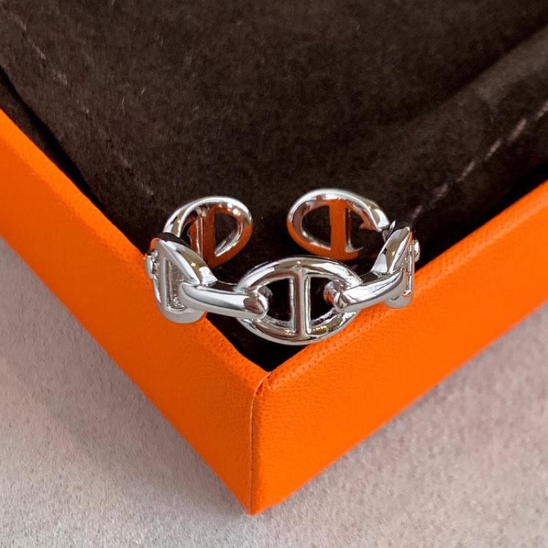 Modischer Verstellbarer Kupferring mit Luxuriösen Strasssteinen für Damen