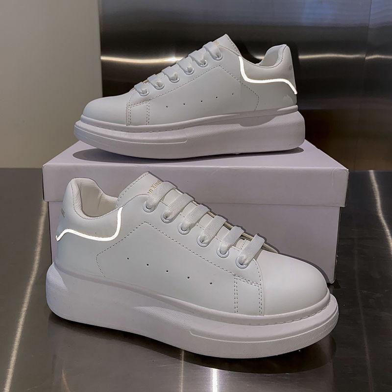 Little White Shoes Men's Shoes Platform-soled Kitchen Non-slip Work Shoes Fashionable Versatile Height-increasing Couple Tide Shoes Black Shoes