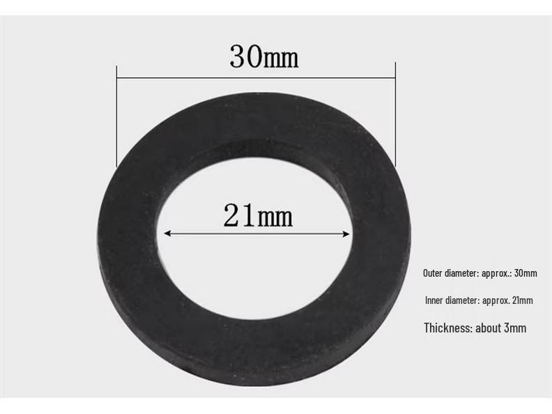 1/6 Inch Nitrile Rubber Sealing Ring for Water Meter, Heater, Pipe, or Shower Hose Gasket.