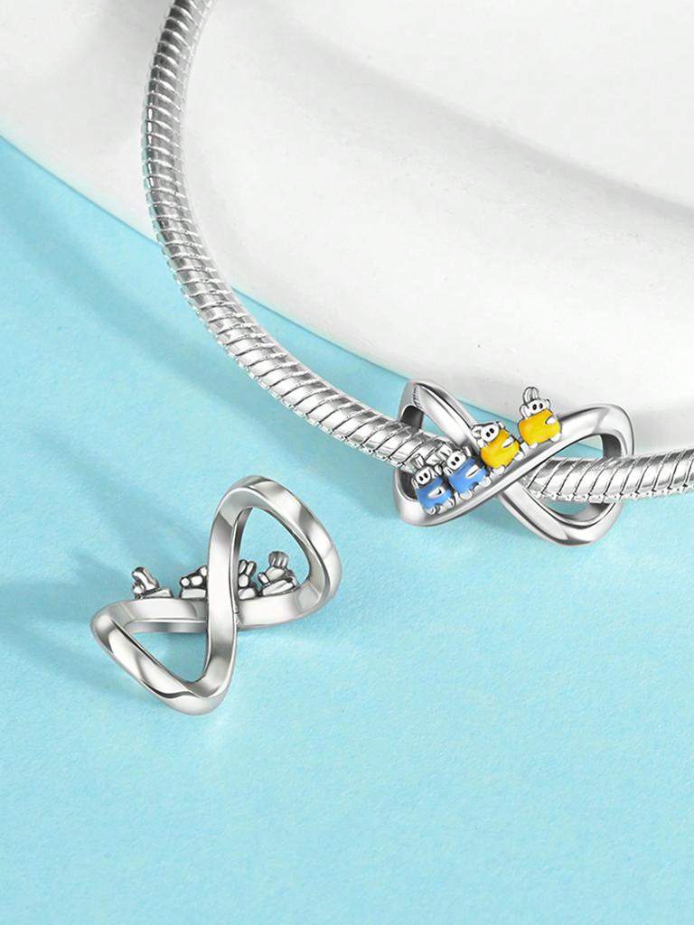 Charm Copper Colors Valentine'S Day Heart Bead For Original Bracelet Diy Beads Charms Jewellery Making Gift For Women Styfne