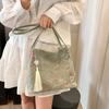 2026 New Models Silk Jacquard Fashiable Minimalist Bag New Chinese Style Retro Bag Single Shoulder Diagal Cross Women's Bag