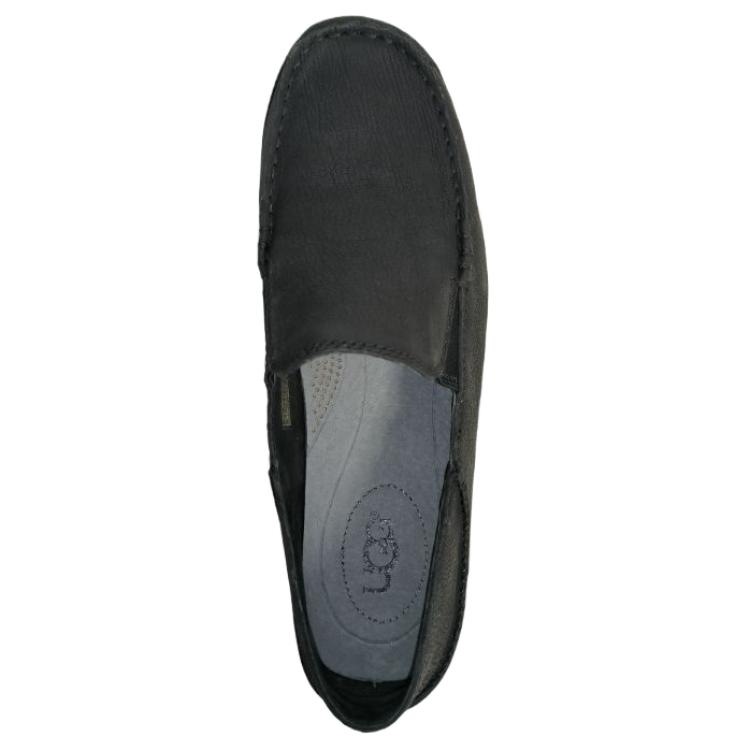UGG Mocasines Versátiles Slip-On de Piel de Oveja Upshaw Zapatos de Hombre Negro 1015607-BLK