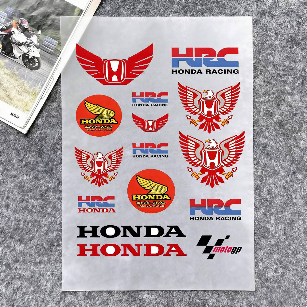 ARA1 For Honda Reflective Motorcycle Stickers, 3M Safety Warning At Night In The Dark Scooter Helmets