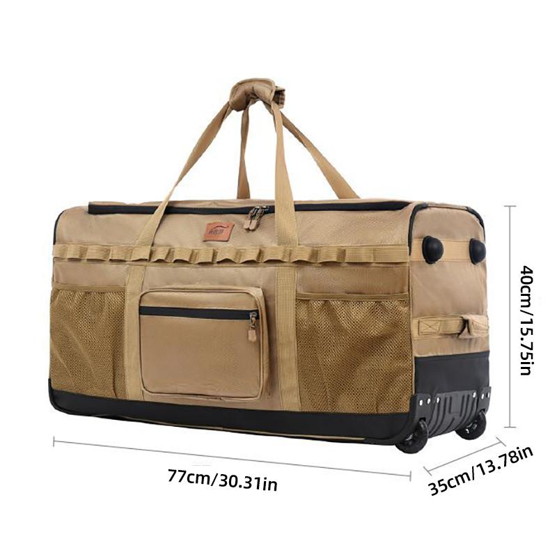Outdoor Camping Storage Bag Travel Duffel Handheld Backpack Multi-Functional Large-Capacity Wheeled Pack