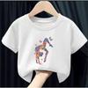 Kids Summer Short Sleeve T-Shirts Watercolor Gymnastics Art Graphics Print Girls GYM Lover Birthday Gift T-shirt