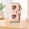 Prajna Geisha Tattoo Long Zipper Wallet, Large Capacity Card Holder, Unisex Clutch Bag, Fashionable Zipper Coin Purse, Suitable for Daily Use, A