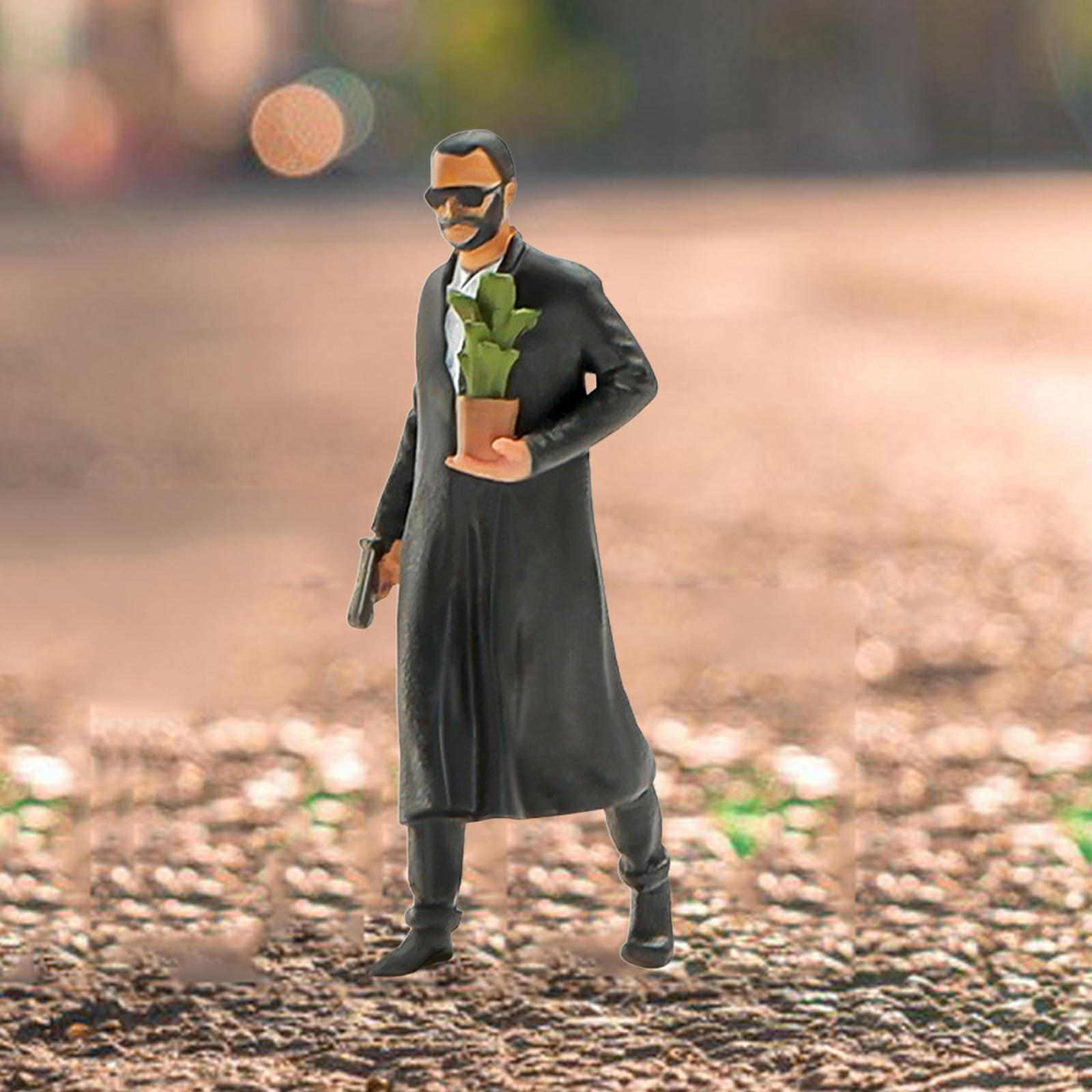 

Figurine, DIY Model, Craft Collection, Mini Flim Figure for Miniature Scene, Photo Props, Layout, Men