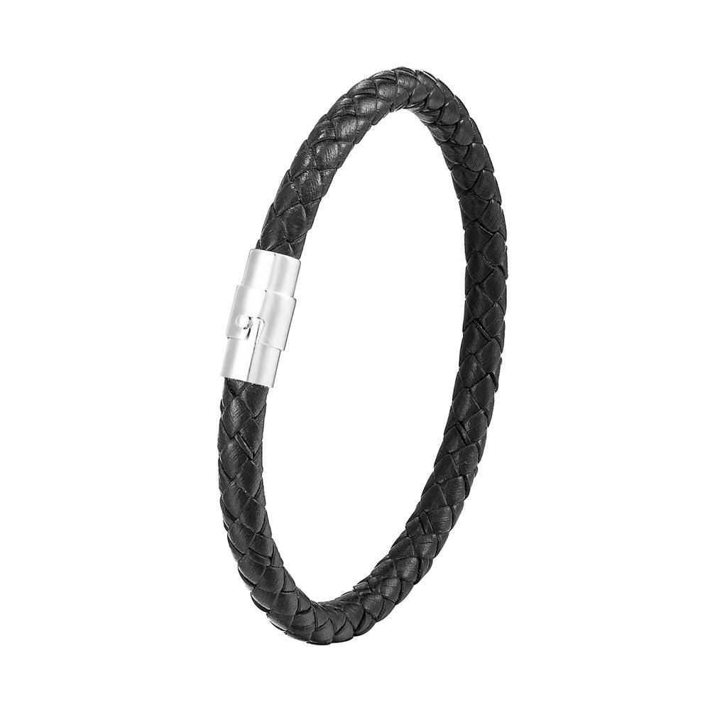 Punk Style Men Bracelet Non Fading Steel Wire Rope Cuff Charm Jewelry Classic Gifts for Men Simple Male Accessories