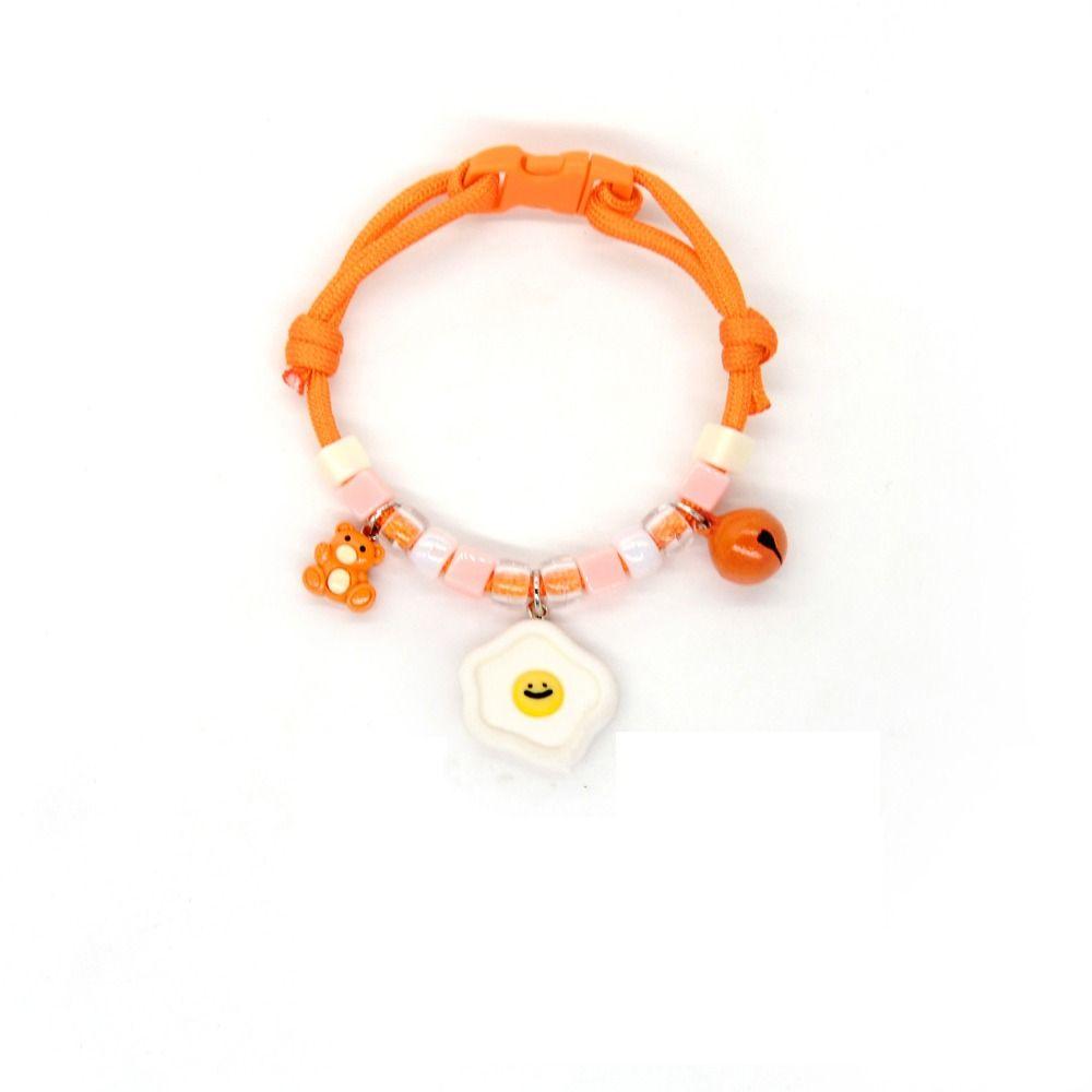 Cartoon Cartoon Small Pendant Adjustable Pet Cat Dog Necklace New Puppy Neck Ornament Accessories