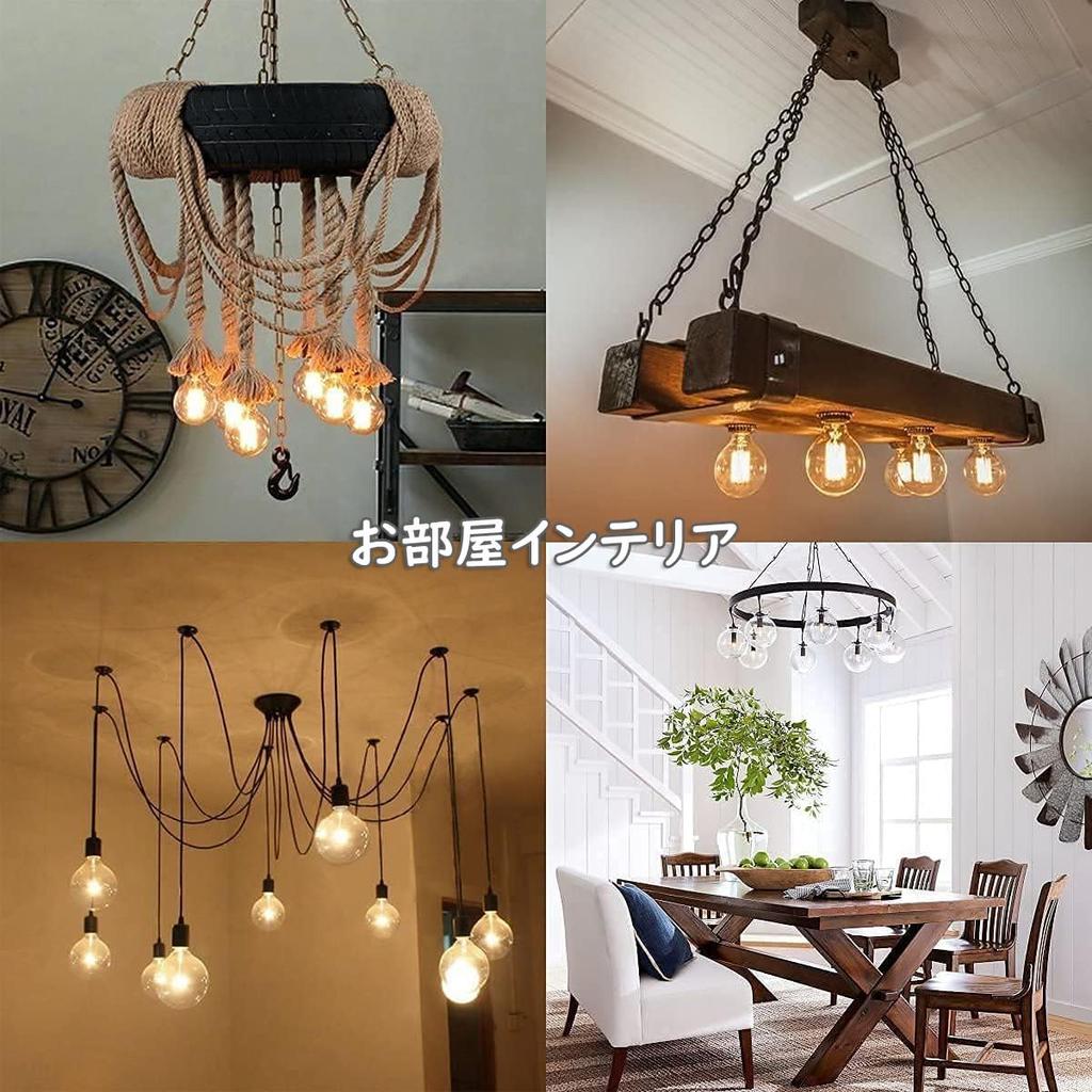 Bravelight Edison Bulbs, 60W, E26E27 Base [G95], Ball Bulbs, Carbon Fiber Bulbs (Non-LED Bulbs), Warm White, Stylish Edison Bulbs, Retro Bulbs,