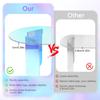Acrylic Round Square Coffee Table Shatterproof Transparent End Table Iridescent Accent Side Table 4 Legs for Office Home Decor