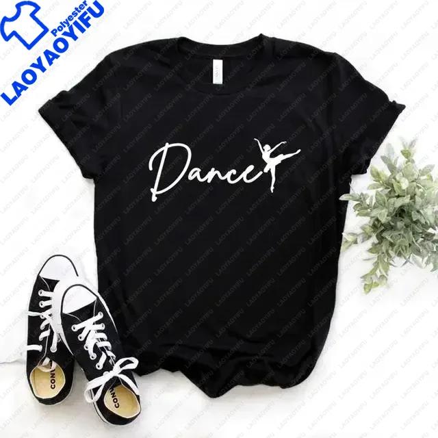 Ballet Dancer Harajuku T Shirt Funny Tshirt Unisex Clothing Casual Tops Tees Female Tshirt Harajuku Cute Casual Lady