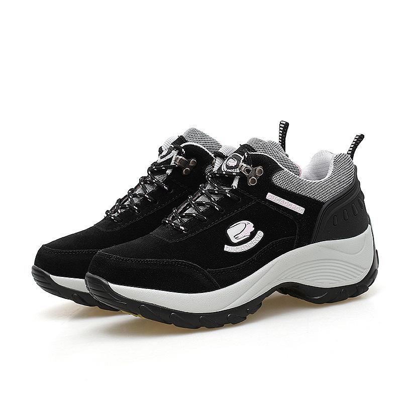 

2025 осень-зима новые женские двухсторонние бархатные хлопковые туфли с эффектом увеличения высоты, бархатные термообувь повседневная женская обувь большого размера 42 42 чёрный