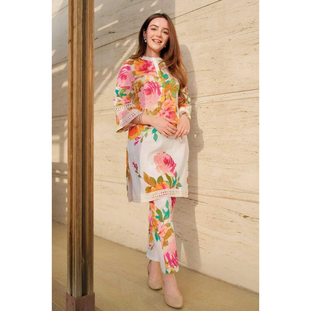 Beautiful Designer Kurti Cord Set Women Bollywood Party Wear Kurta Pant Set VF-1891z