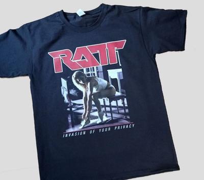 SELTENES Ratt T-Shirt Invasion Of Your Privacy Tour 1985 kurzärmelig