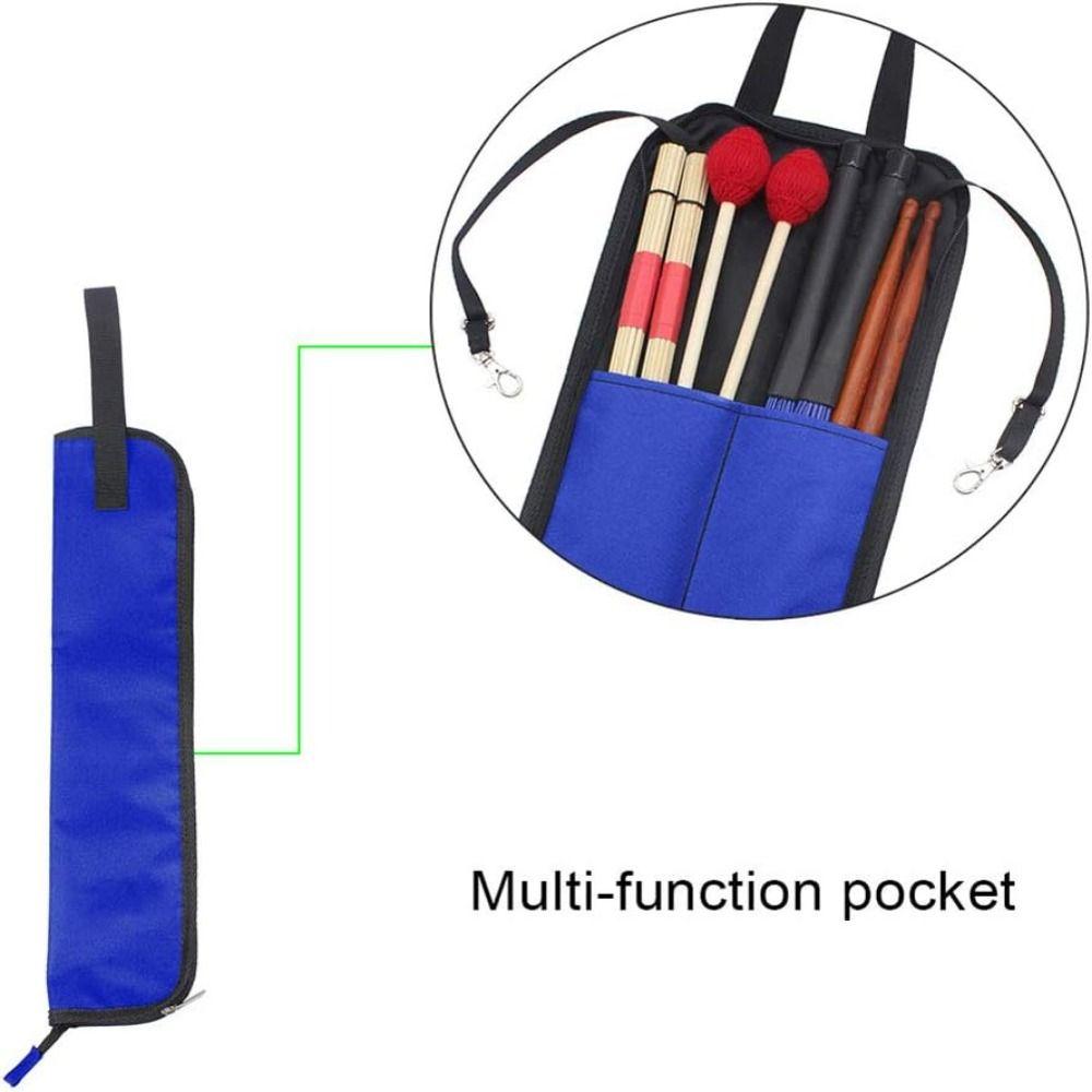 Oxford Cloth Drum Stick Bag Thicken Drum Mallet Pocket Multcolor Gig Drum Stand Handbag  Storage