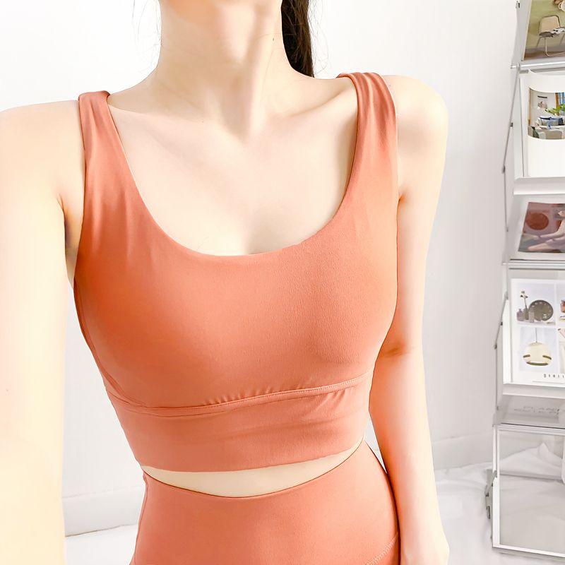 With Chest Pad Spring and Summer New Yoga Clothes Intimates Sports Push up Bras Anti-Vibation Shaping Vest Running Vest Fitness