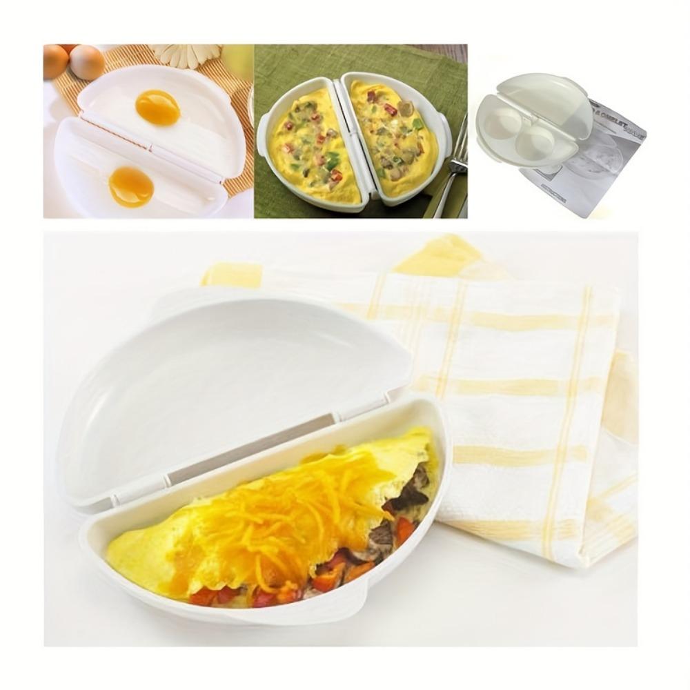 1pc Microwave Oven Egg Steamer Egg Cooker Egg Poacher Kitchen Egg Cooking Tool DIY Egg Tool Baking Tool
