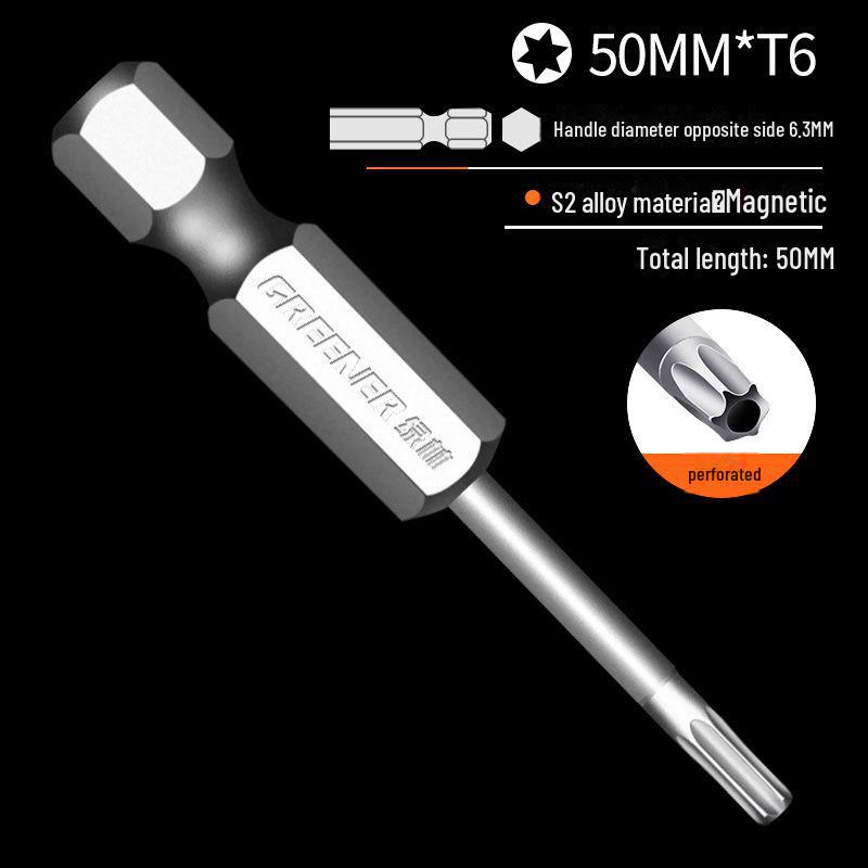 Lvlin S2 Single-ended Pozidriv Hex Wind Bit Screwdriver Head