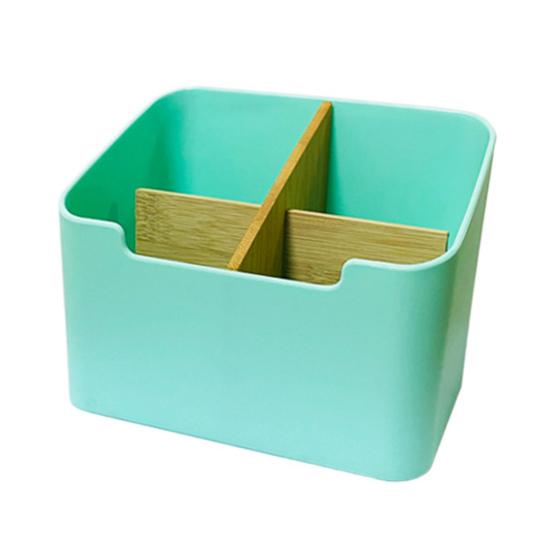Storage Box Clutter-Free Desktop Organizer Remote Control Stationery Holder Workspace Tidy Box Office Supplies