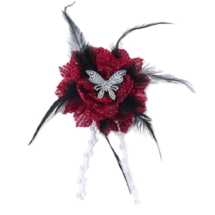 Sewing Appliques Butterfly Lace Flower for Handmade Project Scarves Brooch Hat