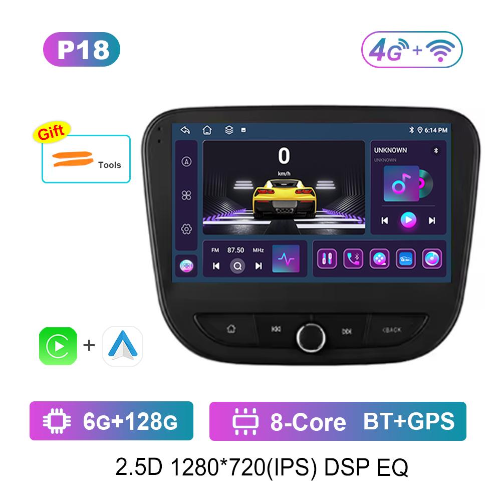 Carplay DSP Stereo Android Intelligent System for Chevrolet Malibu 9 2015 - 2022 Navi GPS Car Video Multimedia Player WiFi+4G