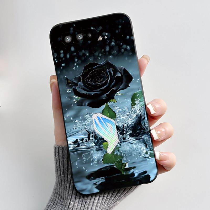 Casing For Asus Rog Phone 5 Rog 5s ZS673KS ZS676KS Case Luxury Dragon Cute Cool Boys Girls Soft Black Matte Silicone Back Cover
