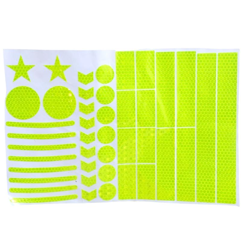 Велосипеды Мотоциклы Ночной Предупреждающий Стикер Безопасности Велосипедное Клейкое Предупреждающее Стикер Шлемы Светоотражающий Стикер