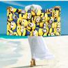 1pc Minions Adventure Poster Beach Towel,quick Drying Absorbent Beach Towel,outdoor Sports Swimming Beach towel,Soft and Comfortable Y7289