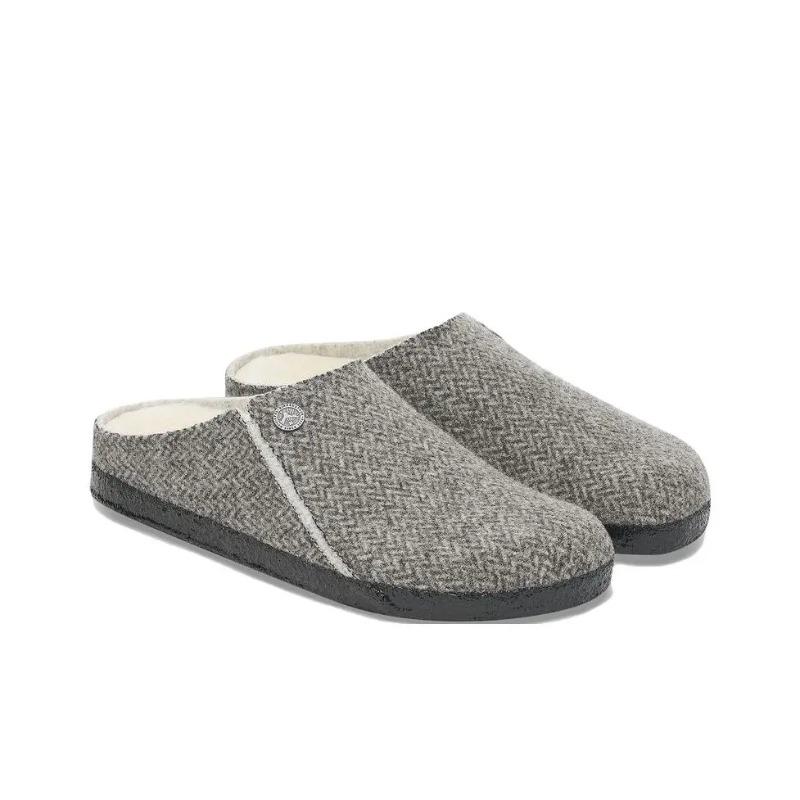 Birkenstock Zermatt Series Unisex Comfort Versatile Anti-slip Closed Toe Clogs Gray Narrow Fit 1028049 37