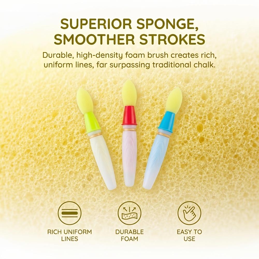 3pcs Indoor/Outdoor Sponge Chalk Brush Set (3 Brushes) - Suitable for Outdoor Creative Scenarios Such as Sidewalk Painting, Driveway Graffiti