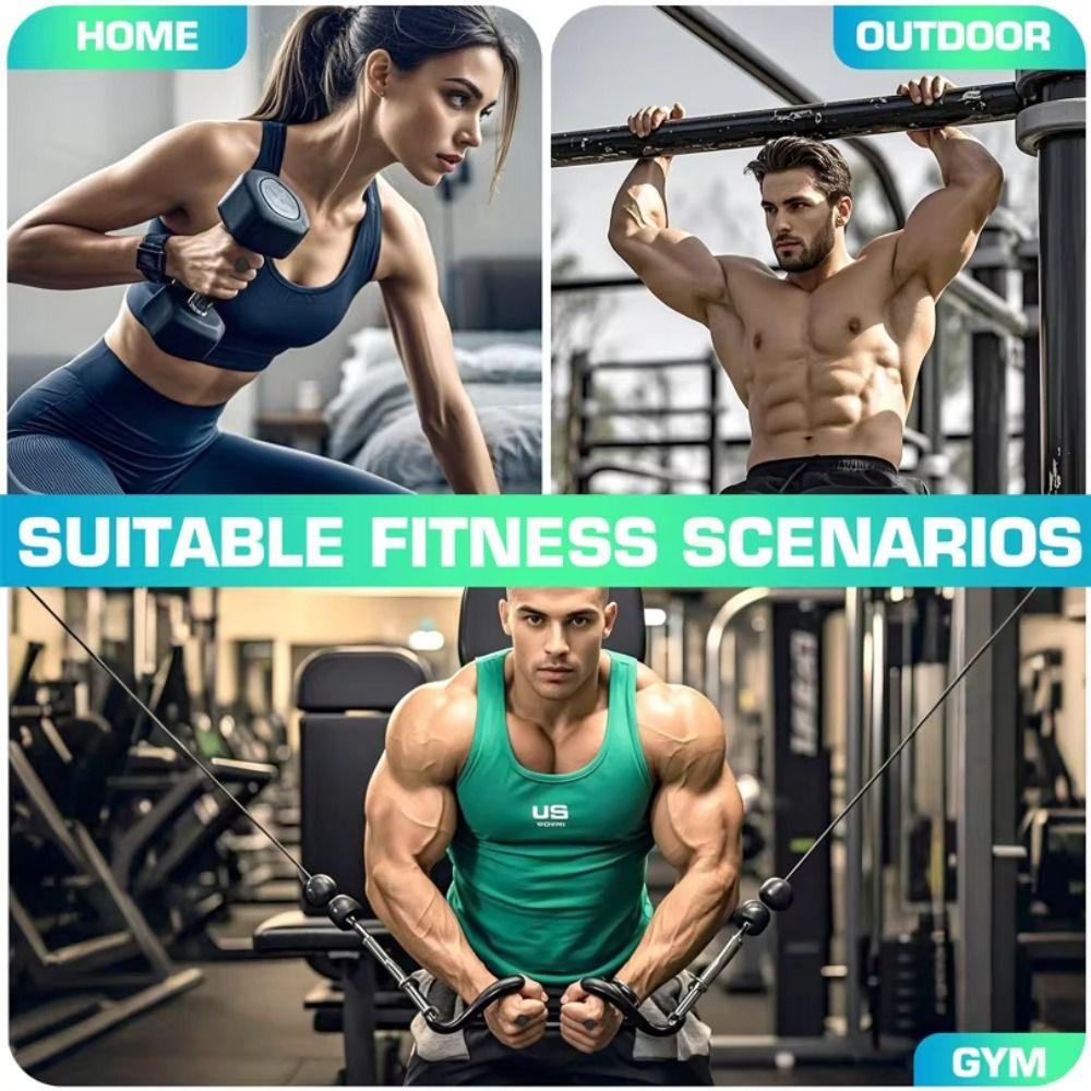 1 Pair Elastic Workout Gym Gloves Anti-slip Silicone Palm Grips Weight Lifting Grips  Weightlifting