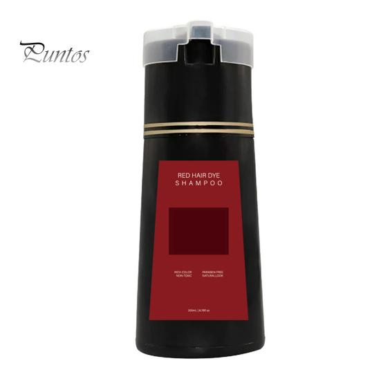 

200 мл шампунь-краска для волос, натуральные травяные ингредиенты, для мужчин и женщин, покрытие седины, мгновенная окраска волос, крем для Хэллоуина, косплей, вечеринка, макияж, реквизит 200ML красный