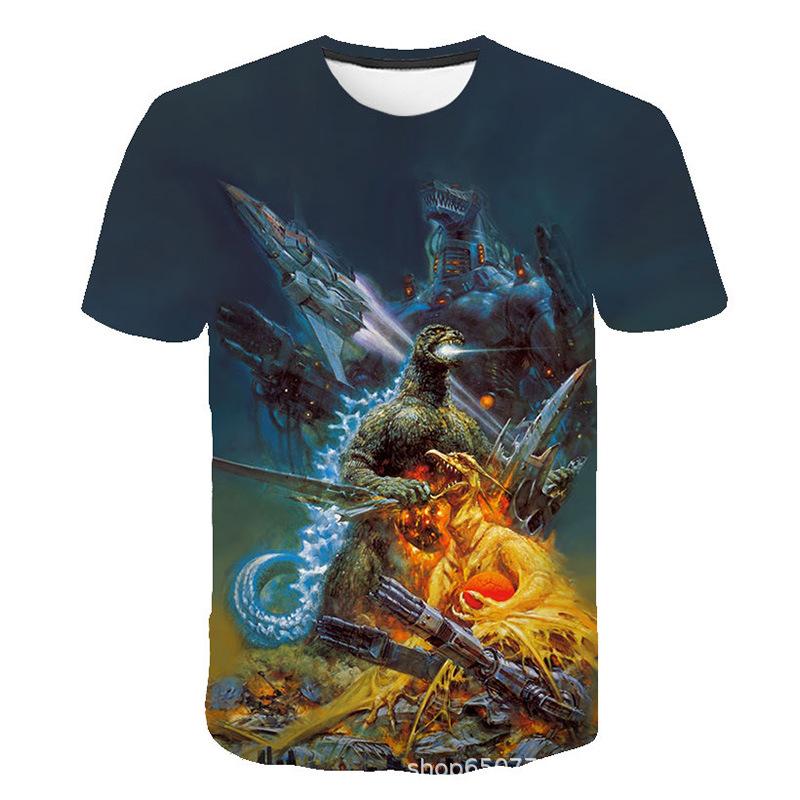 Summer Short Sleeved T-shirt Monster Series 3D Printed Casual T-shirt