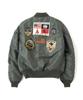 AVIREX TOP GUN CUSTOM 401 MA-1 Jacket, Men's XL, Sage, 783-4952031