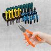 Wall Mount Tool Organizer for Screwdrivers Pliers and Wrenches Metal Tool Holder Rack for Garage or Workshop Storage