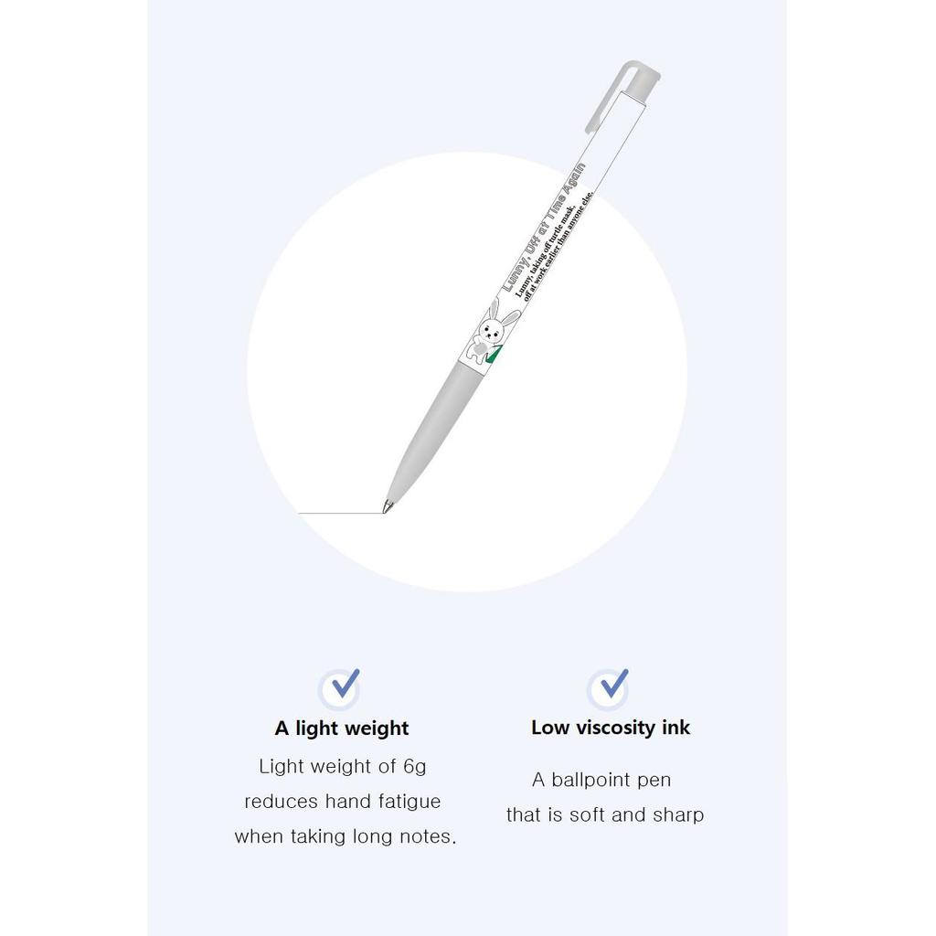 XENO Kuličkové pero Lunatic Lunny Slim 0,7 mm, tucet kusů, vyrobené v Koreji