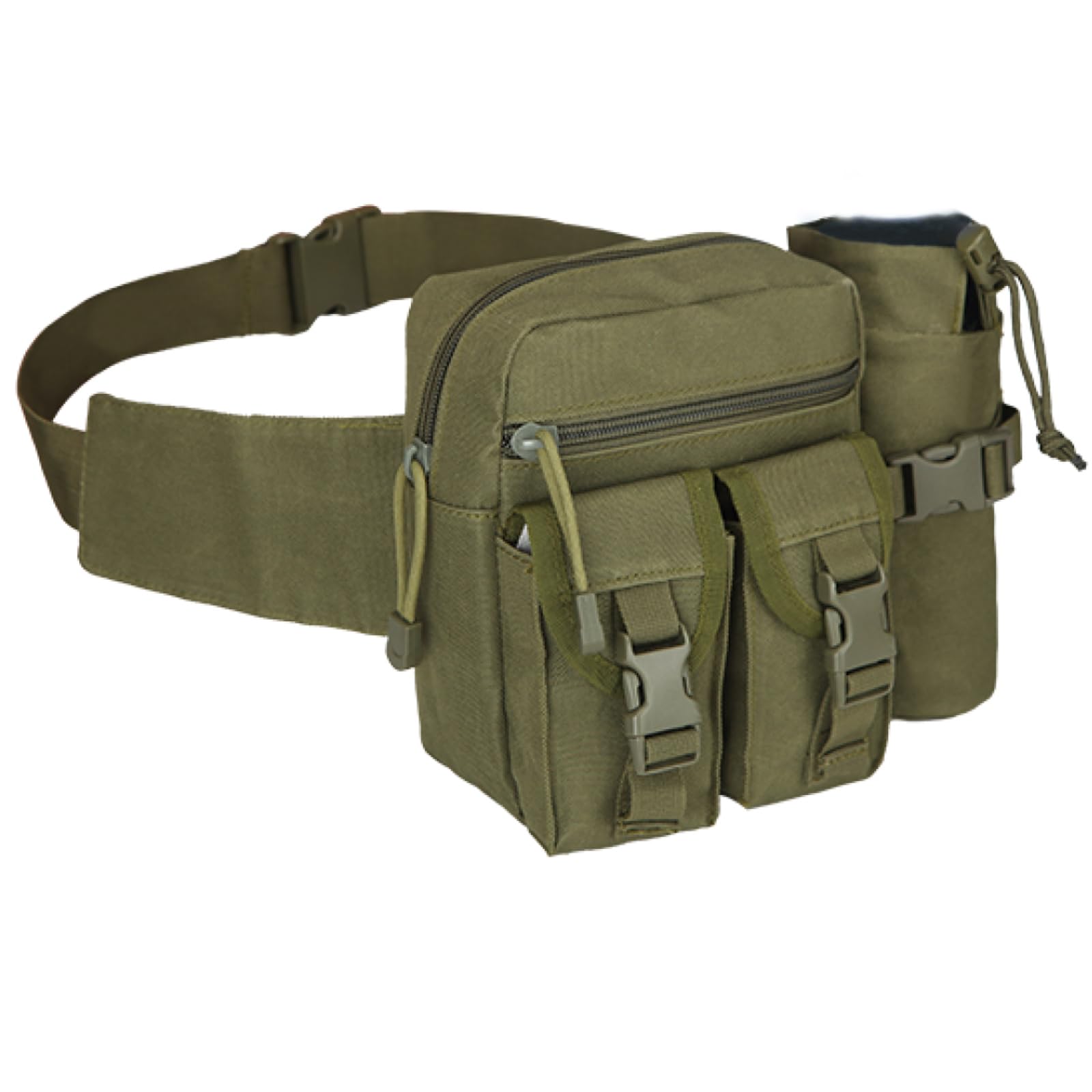 

TRIWONDER Military Tactical Waist Pouch, Leg Pouch, Thigh Bag with Water Bottle Holder and Water Bottle Pouch, Waterproof, for Sports, Cycling,