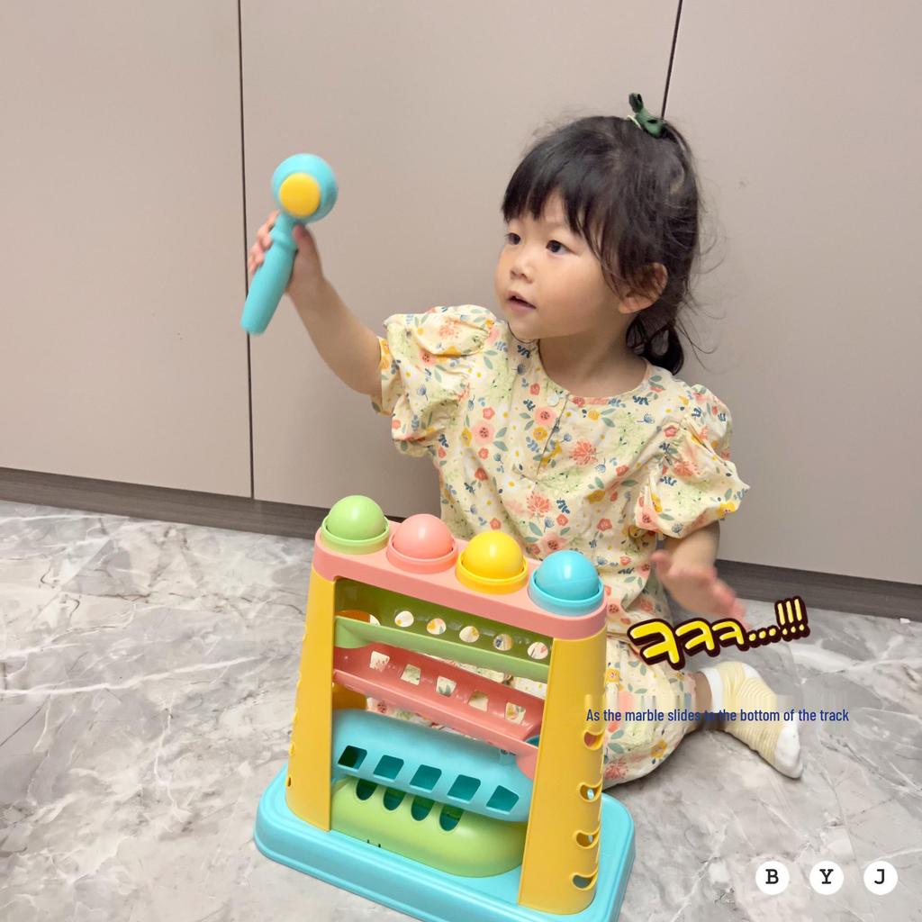Children's Multi-Layer Educational Hammer Toy: Early Learning Music Slide