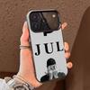 Funda de teléfono para rapero JUL Julien Mari Color Carcasa Plateada Para IPhone 17 16 15 14 13 12 11 Pro Max Plus