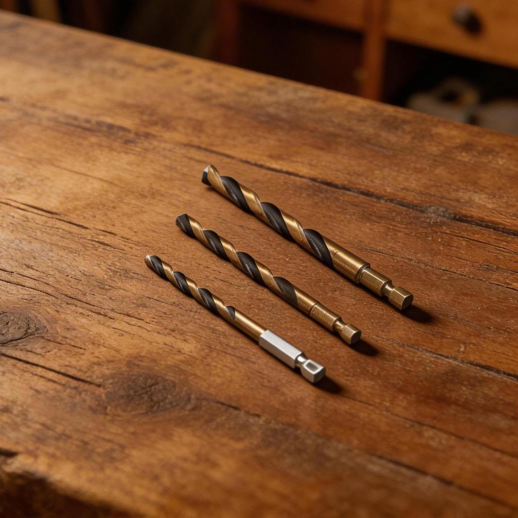 6pcs HSS Drill Bits with 1/4 Inch Hex Shank 3 4 5 6 8 10mm for DIY Drilling