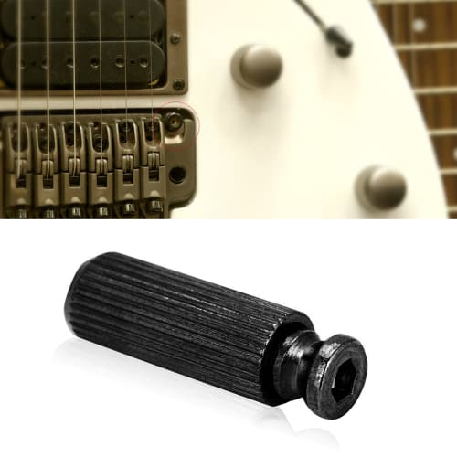 Adjustable Tremolo Anchor Studs, 8mm Electric Guitar Tremolo Bridge Stud Anchors, Floyd Rose Compatible (Black)