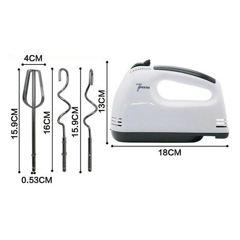 4 i 1 multifunksjonell elektrisk minimikser Matmikser Håndmikser Eggevisper Automatisk fløtekake bakedeig rustfri mikser