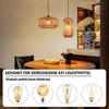 Lampe à suspension - NETTLIFE - Lanterne cordée 1 flamme - Jaune - Abat-jour métal - Hauteur 120 cm