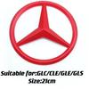 1Pcs ABS Car Front Grille Badge Decal Cover Emblem For Mercedes Benz W204 W205 W210 W211 W212 W213 C E Class GLA GLK ML GLC GLE PB8