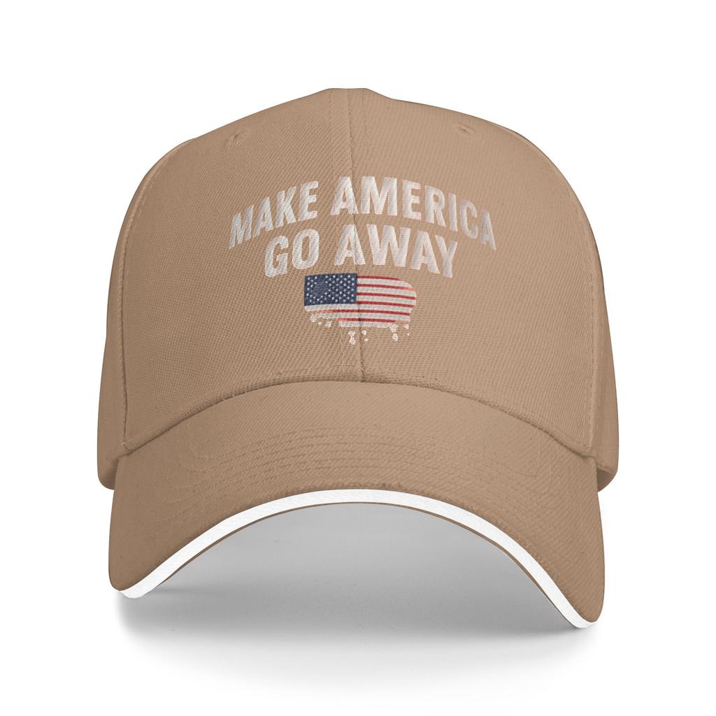 Baseball Cap Make America Go Away Merch Unisex Baseball Caps Hat Classic Daily All Seasons Travel Adjustable Fit Snapback Cap